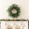 Glitzhome® 28"D Christmas Greenery PE Eucalyptus Wreath with Red Berries